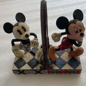 Jim Shore Disney Mickey Mouse Vintage Style Mirror - Black, White, Red NWOT